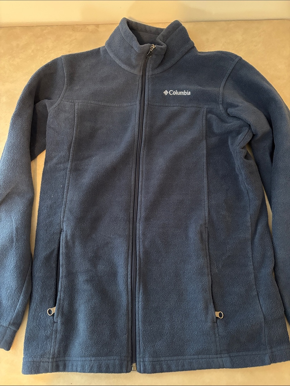 Columbia Dark Navy Zip-Up Fleece Pullover